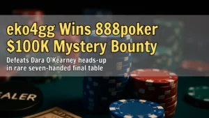 PokerOffer cover image featuring poker chips and tournament atmosphere