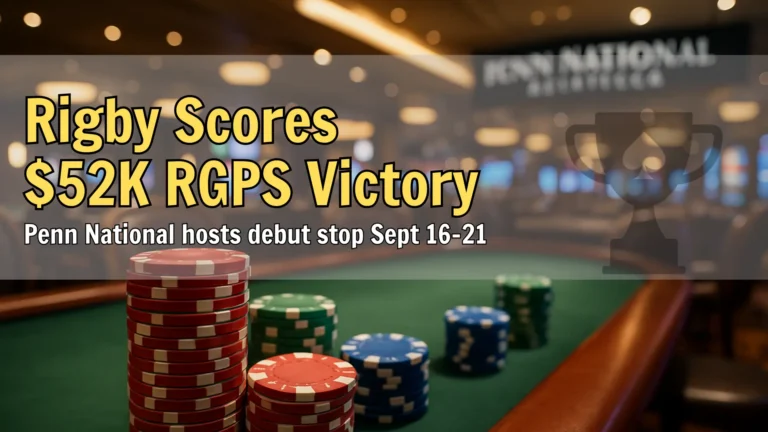 Professional poker news cover image featuring tournament atmosphere, PokerOffer branding