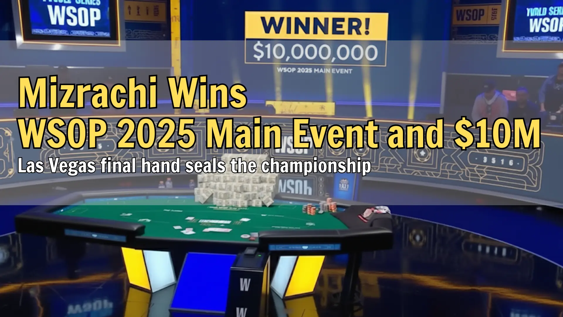 WSOP 2025 Main Event final hand analysis – PokerOffer