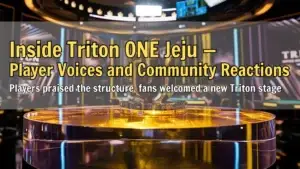 Triton ONE Jeju poker tournament stage and trophy, PokerOffer