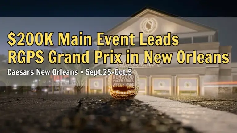 RGPS Grand Prix championship ring at Caesars New Orleans – PokerOffer