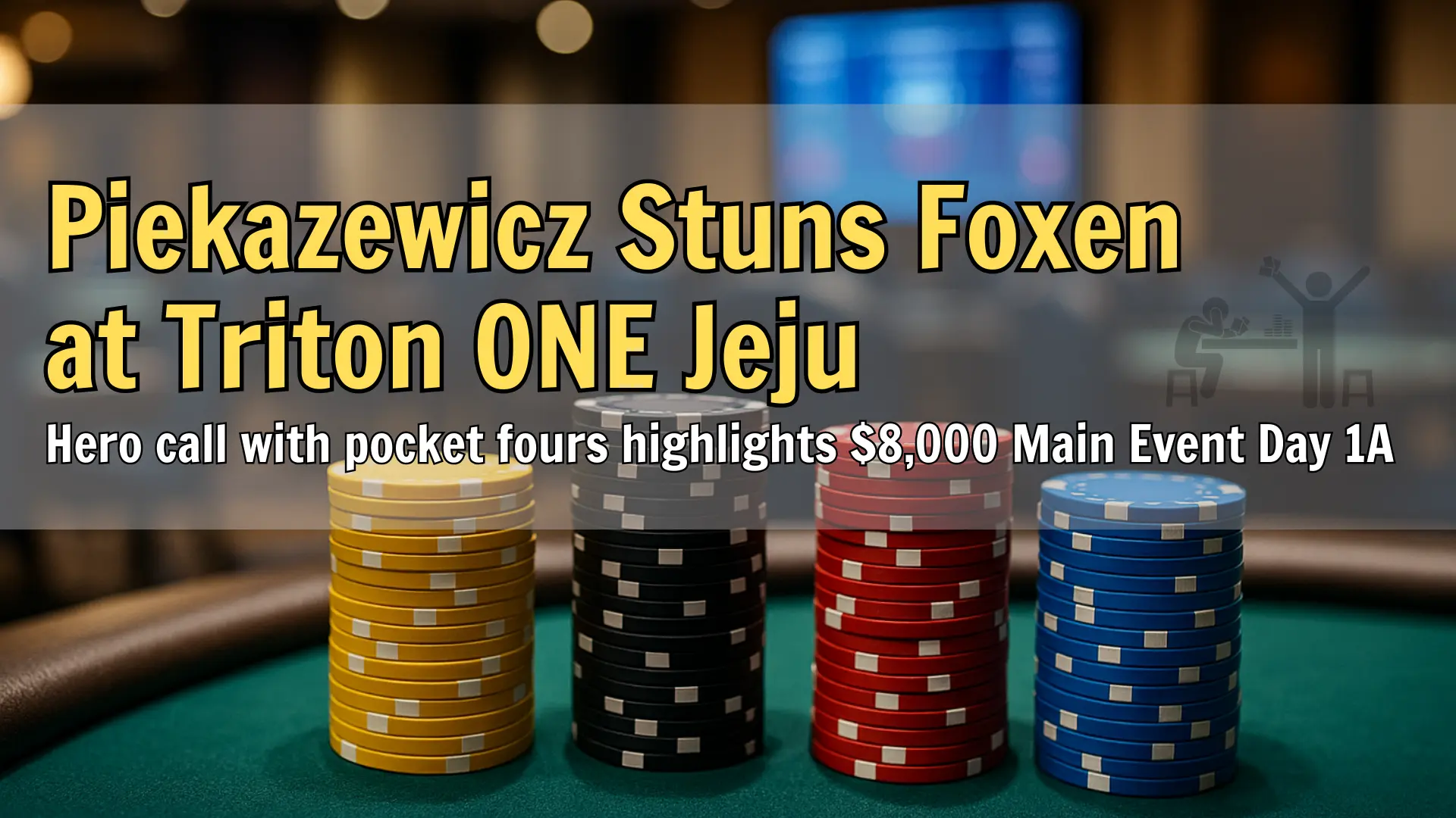 Triton ONE Jeju $8,000 Main Event cover image – Piekazewicz hero call vs Alex Foxen, PokerOffer