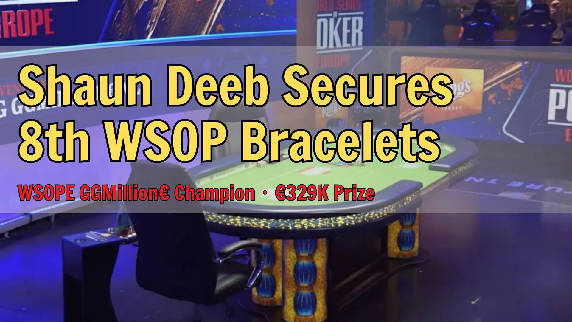 WSOP Europe €25,000 GGMillion€ final table at King’s Resort Rozvadov, high-stakes poker scene