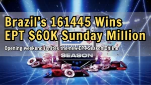 EPT Season Online poker series logo with chips and cards exploding behind it PokerOffer