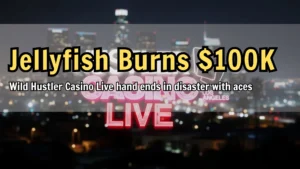 Hustler Casino Live Los Angeles logo with city skyline background PokerOffer