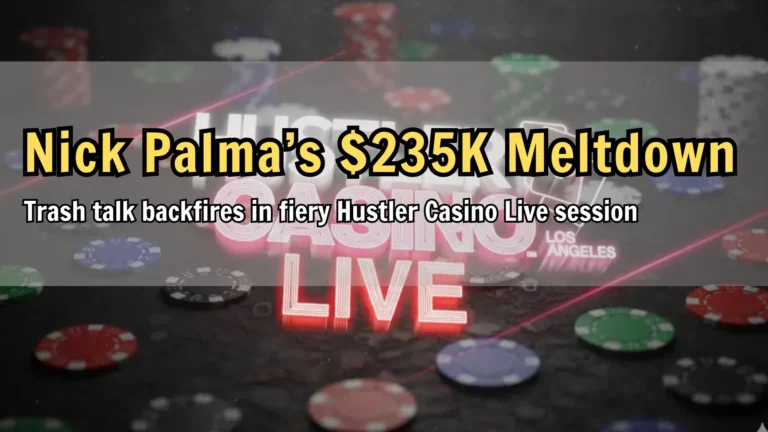 Hustler Casino Live Los Angeles poker stream logo with chips