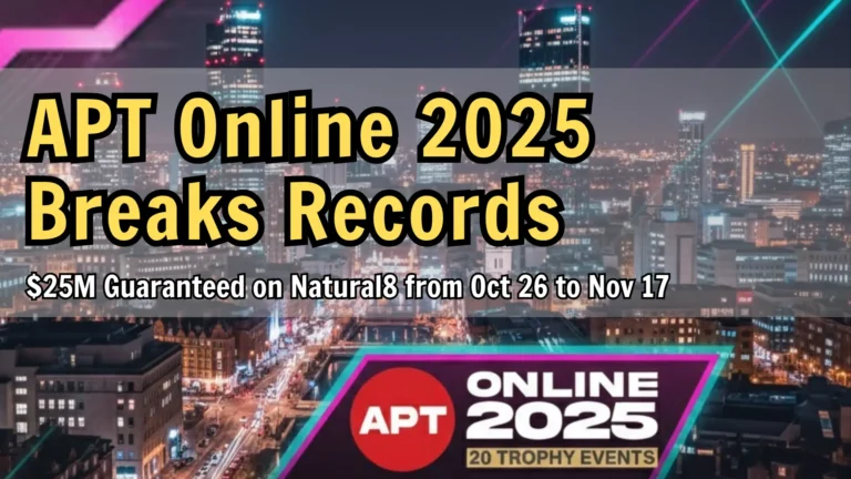 APT Online 2025 poker series with 20 trophy events on Natural8, $25M guaranteed