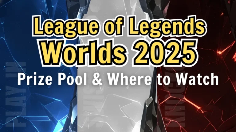 League of Legends Worlds 2025 cover image showing $5M prize pool and official viewing info
