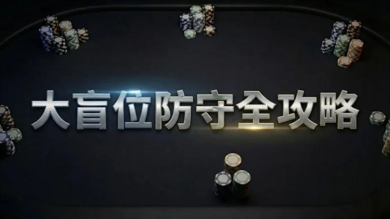 德州撲克大盲位防守策略指南封面圖，顯示 Master BB Defense 文字與籌碼 PokerOffer