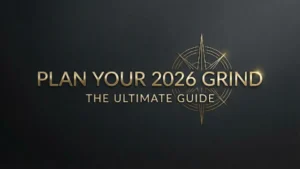 PokerOffer cover image featuring a gold compass graphic and typography reading "PLAN YOUR 2026 GRIND: THE ULTIMATE GUIDE," illustrating the comprehensive 2026 live poker tournament roadmap, including the WSOP Triple Crown and European Poker Tour schedules on a dark textured background.