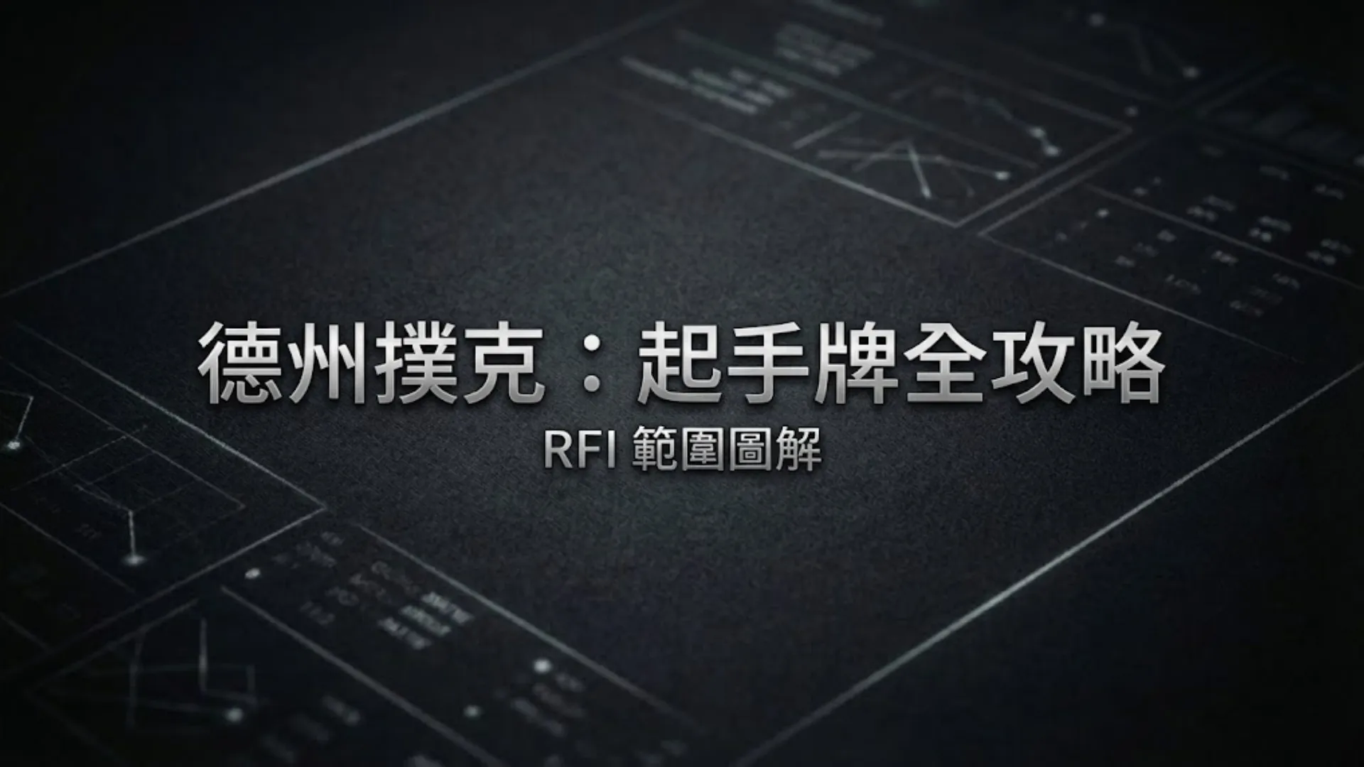2026 最新德州撲克起手牌表與 RFI 範圍圖解全攻略封面圖。