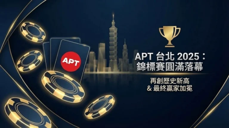 2025 APT台北錦標賽圓滿落幕，Wayne Jin Wing Lam奪得迷你豪客賽冠軍與破紀錄獎池報導主視覺 - PokerOffer