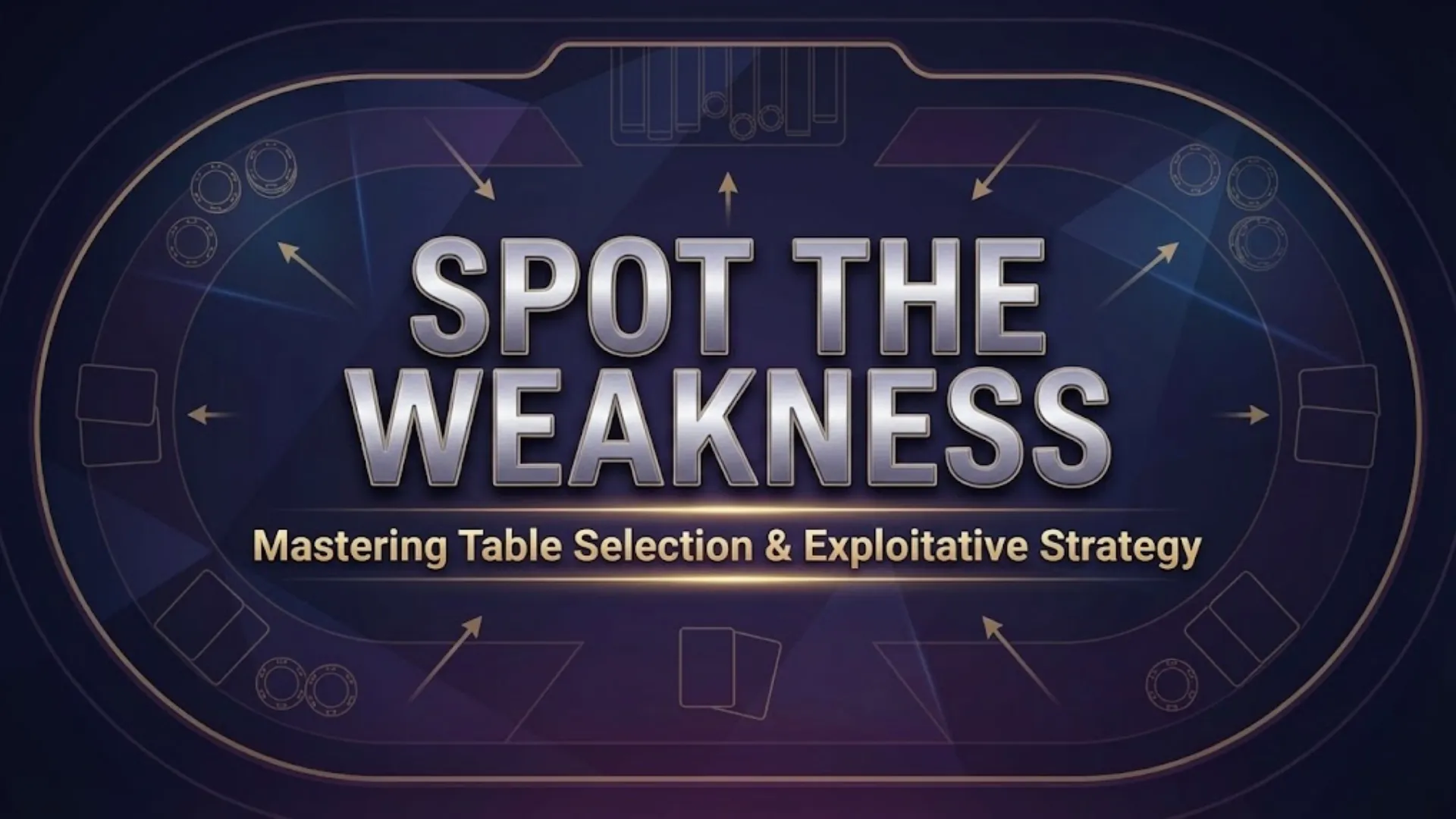 Poker Strategy Cover - Spotting Weak Players & Table Selection Guide - PokerOffer