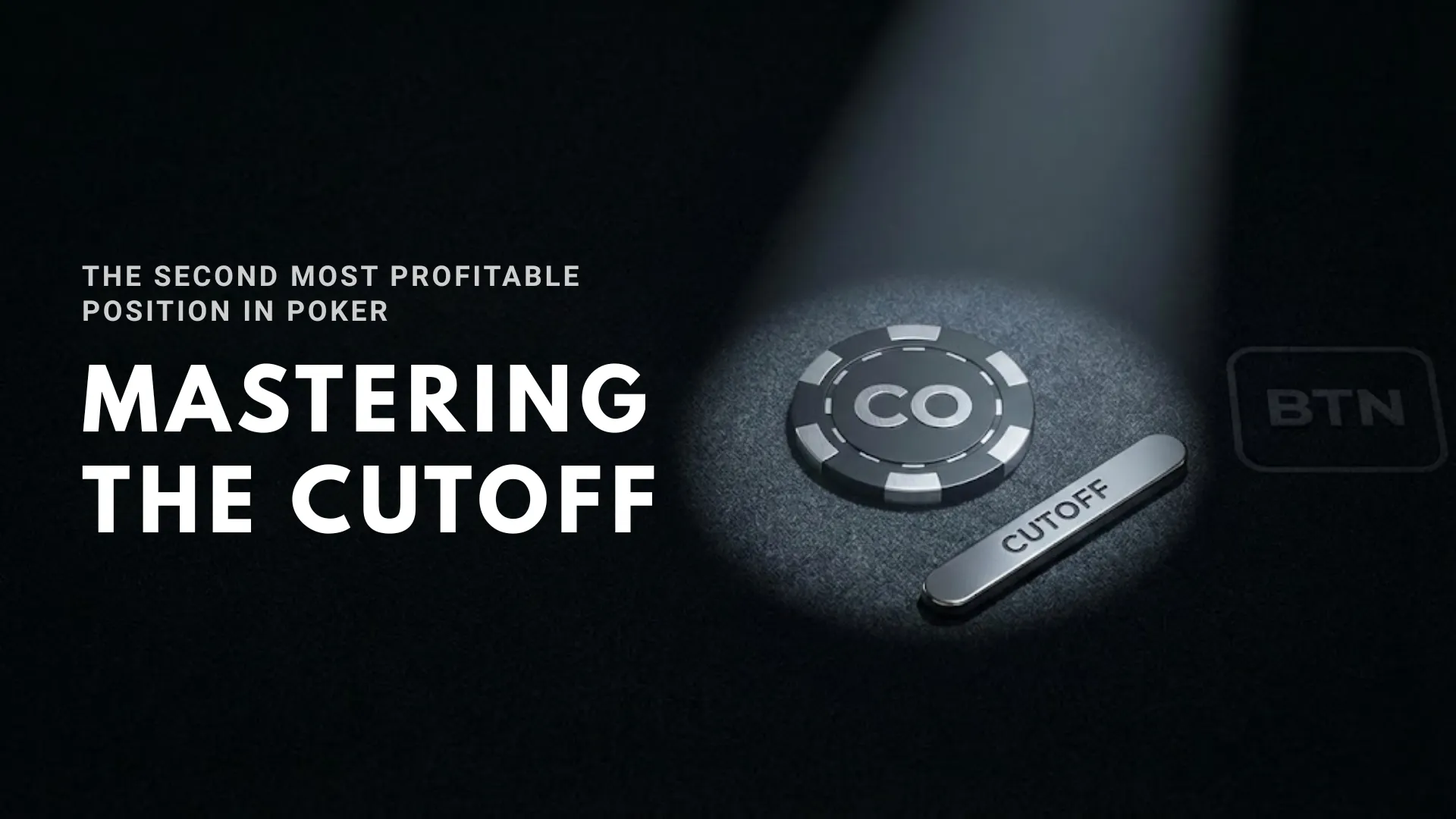 Poker strategy banner showing Cutoff (CO) position chip and marker next to Button outline for advanced tactical guide - PokerOffer