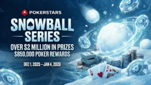 PokerStars Snowball Series promo image $2M prize pool winter 2025 PokerOffer