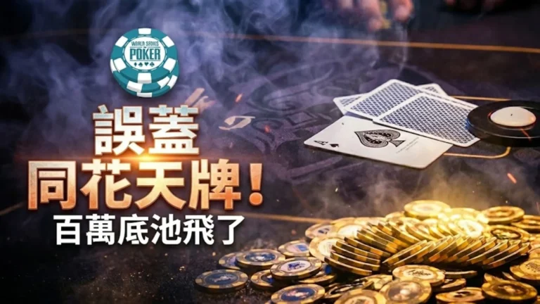 WSOP Paradise 超級主賽事中，James Caputo 與 Ryan Depaulo 之間爆發三百萬美元底池爭議的牌桌現場，畫面顯示大量籌碼與被誤蓋的手牌。