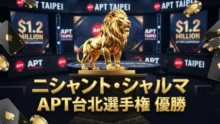インドのニシャント・シャルマがAPT台北メインイベントで優勝し、118万ドルの賞金と金獅子トロフィーを獲得 - PokerOffer。