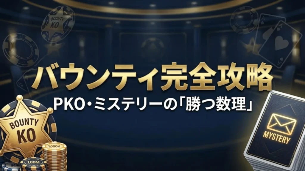 ポーカーバウンティトーナメント PKO ミステリー攻略ガイドと数理戦略 PokerOffer