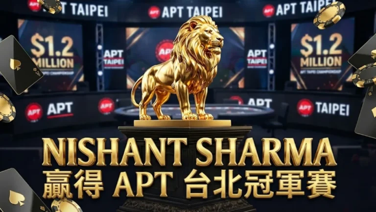 印度選手Nishant Sharma贏得APT台北主賽事冠軍金獅獎盃，獲得118萬美元獎金 - PokerOffer。