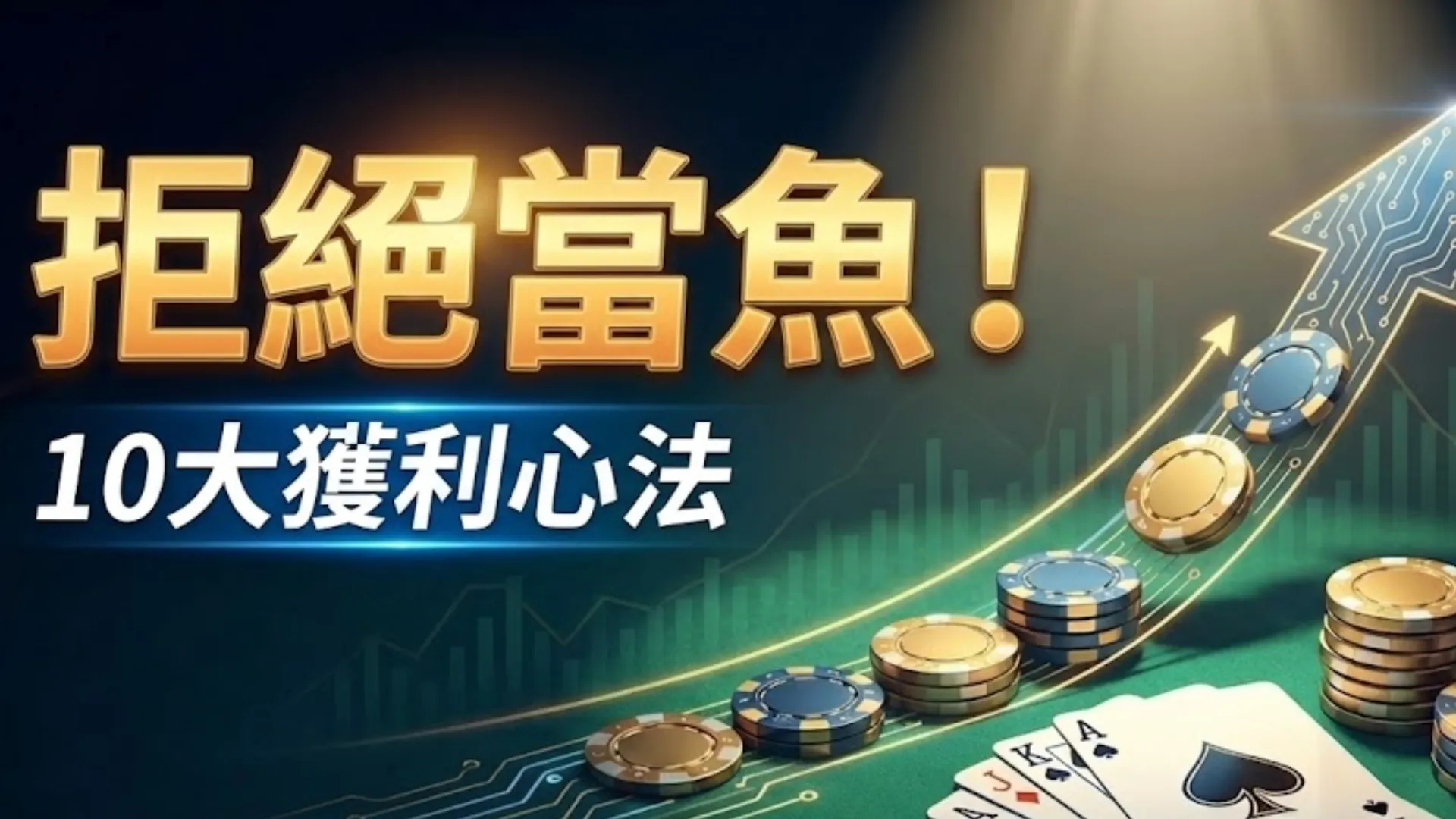 德州撲克勝率上升趨勢圖表與籌碼 PokerOffer 職業進階教學指南