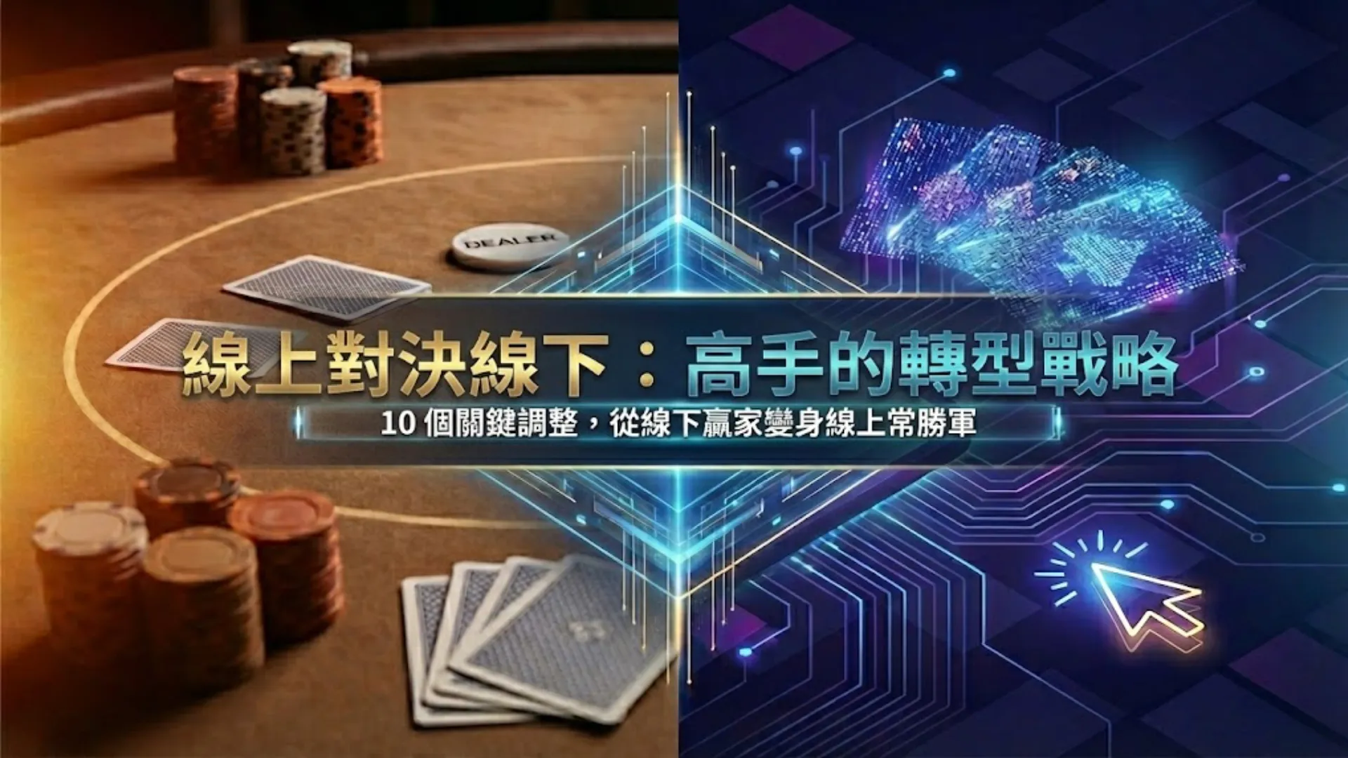 線下與線上撲克策略指南 | 10個關鍵調整 | PokerOffer