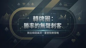 德州撲克轉牌圈策略教學封面，解析勝率無聲刺客與燒錢漏洞 - PokerOffer