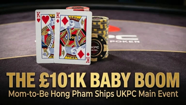 Hong Pham wins 2026 UKPC Main Event for £101,000 while 35 weeks pregnant with pocket kings.