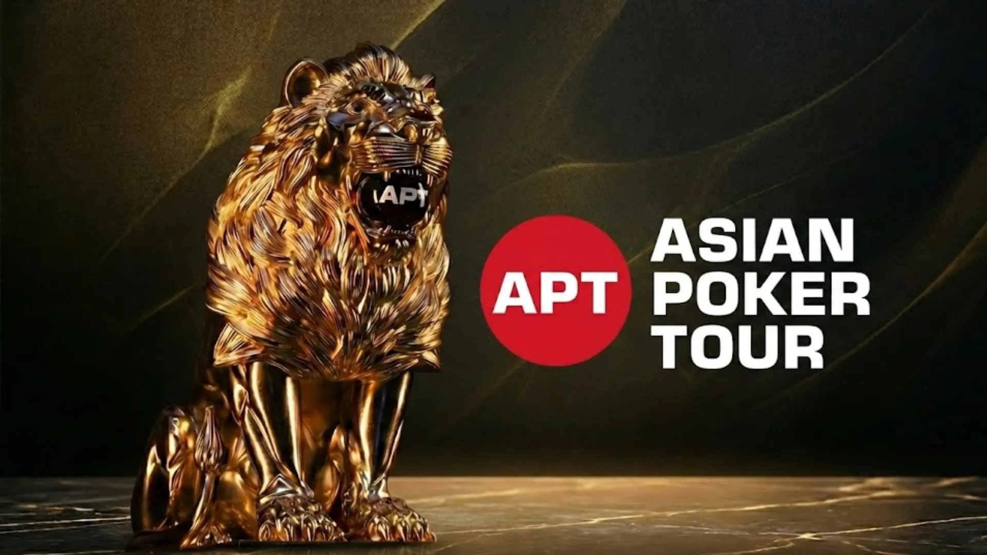 アジアンポーカーツアーAPT獅子トロフィー像 APT済州クラシック2026主賽