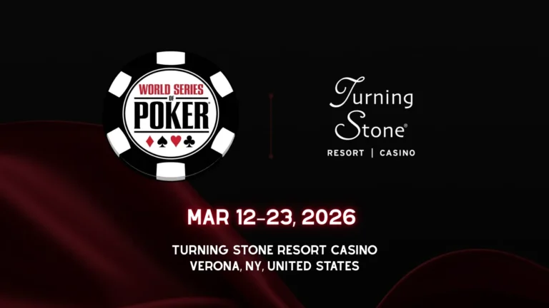 2026 WSOP Circuit Turning Stone Resort Casino cover image with WSOP logo and Mar 12–Mar 23, 2026 dates in New York