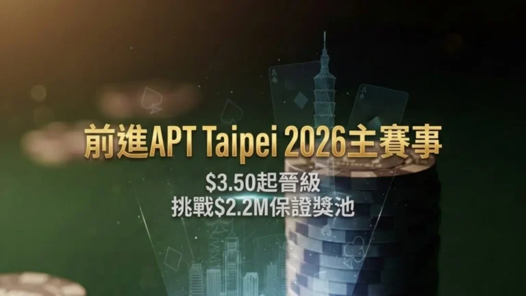 2026 APT 台北主賽事線上資格賽籌碼與全息影像封面圖。