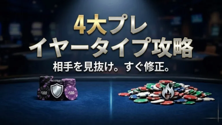 光る青い線で分けられたポーカーチップ。左側は、銀色の盾のアイコンがついたダークなチップの山。右側は、白い炎のアイコンがついた様々なチップの大きな山。