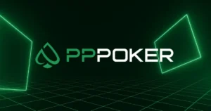 PPPoker Review 2026 cover image with green neon PPPoker logo, private club poker app branding and digital poker table grid