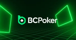 BCPoker Review 2026 cover with BCPoker logo on a green neon background