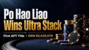 Po Hao Liao wins the Ultra Stack at APT Incheon 2026 for KRW 65,639,878, earning his first APT title.