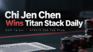 Chi Jen Chen wins the Titan Stack Daily at GOP Taipei for NT$279,000