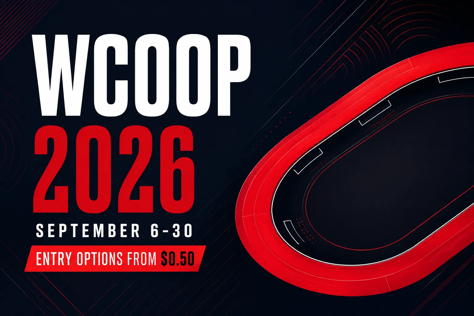 WCOOP 2026 cover showing September 6-30 dates and entry options from $0.50